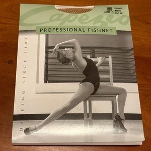 Capezio Professional Fishnet Seamless Tight - Carmel Size Medium/Tall